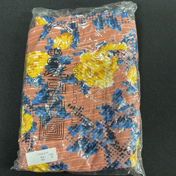 LuLaRoe TC Tall & Curvy Pink Floral Leggings NWT - Picture 7 of 9